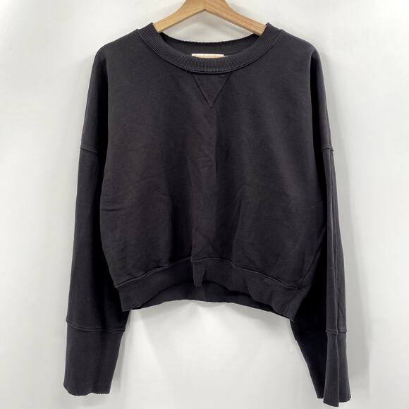 Spiritual Gangster M Gray Flare Sleeve Crewneck - Picture 2 of 5